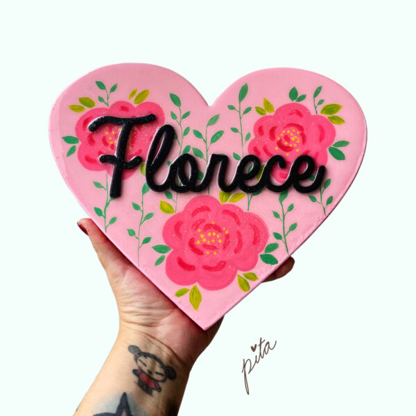Cuadro Florece rosa grande