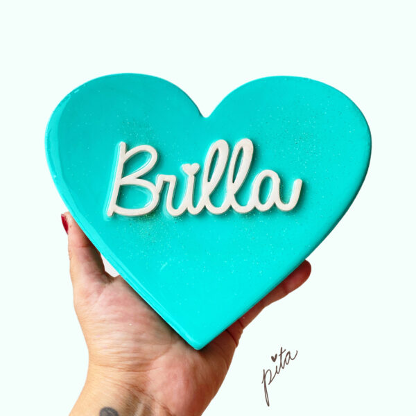 Cuadro Brilla turquesa claro mediano