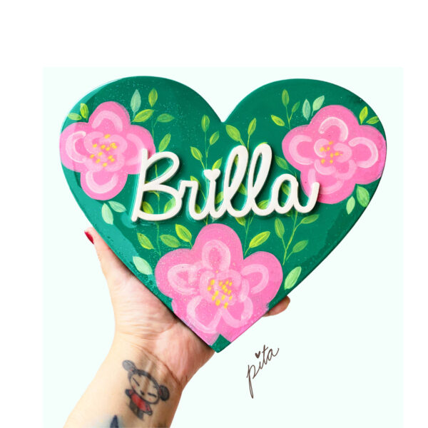 Cuadro Brilla verde grande