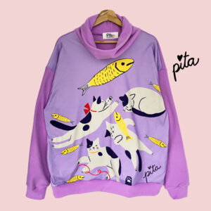 Maxipoleron Gatos Lila