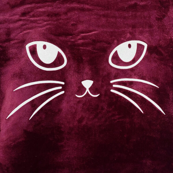 Maxipoleron Gato Orejitas Guinda - Imagen 4