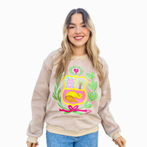 Polera escudo pastel beige