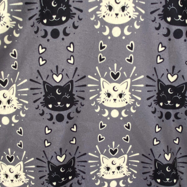 Maxipoleron Gatos Luna Negro-Gris - Imagen 3