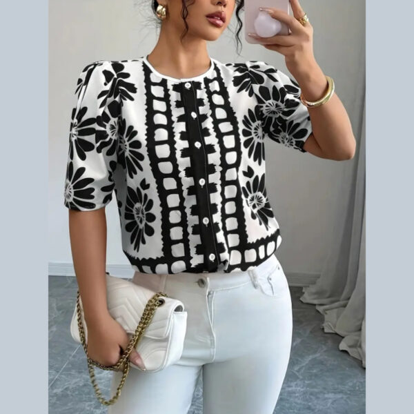 Blusa Pepper Blanca/Negra - Imagen 2