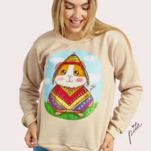 Polera Cuy ponchito beige