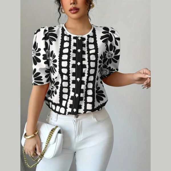 Blusa Pepper Blanca/Negra
