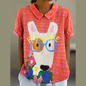 Blusa bebe perrito naranja