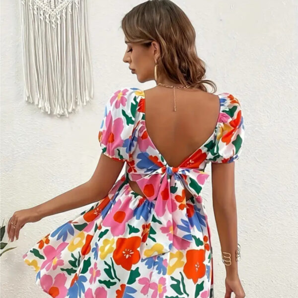 Vestido Lazo floral blanco - Imagen 2