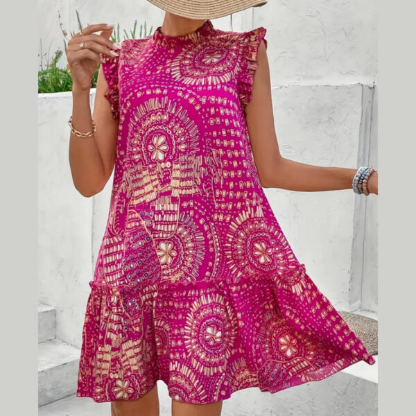 Vestido Bohemia fucsia