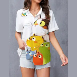 Blusa camisera gatitos abeja