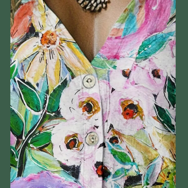 Blusa Bolsillos floral - Imagen 3