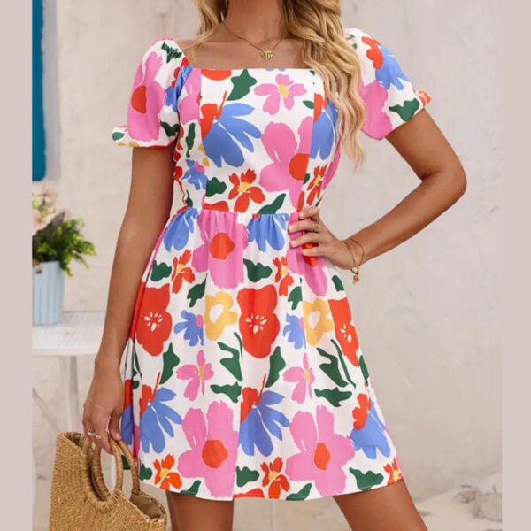 Vestido Lazo floral blanco - Imagen 3