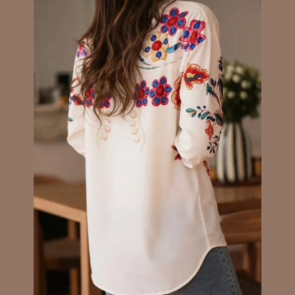 Blusa Floral perla - Imagen 3
