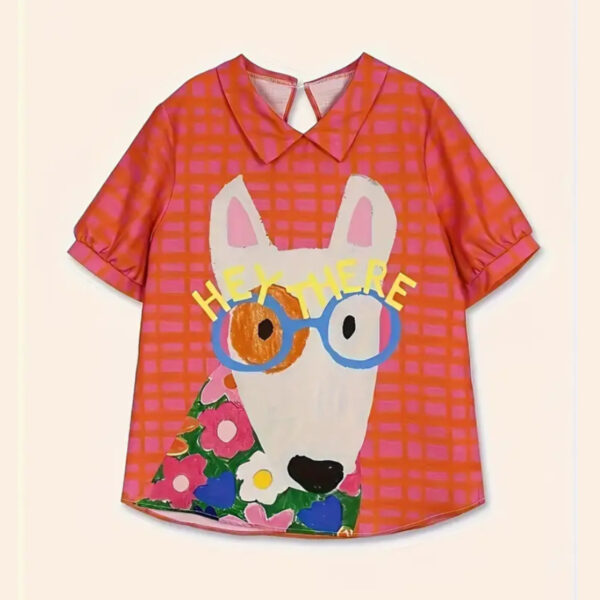 Blusa bebe perrito naranja - Imagen 2