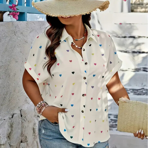 Blusa corazón perla - Imagen 3