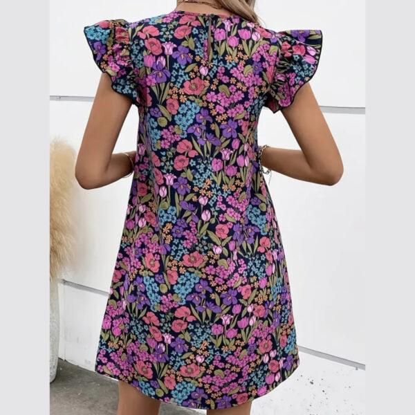 Vestido florcitas morado - Imagen 2