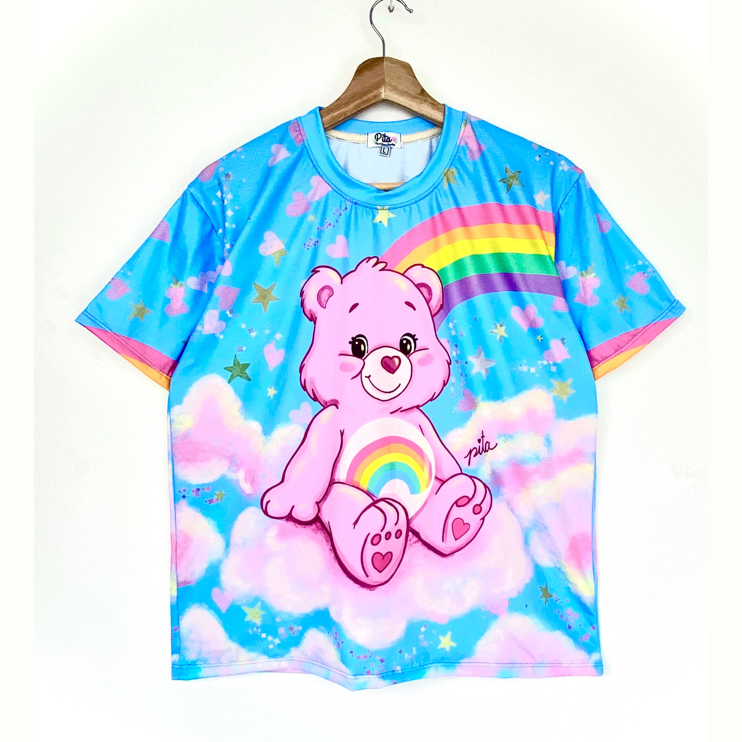 Polo osito rosa celeste - Imagen 2