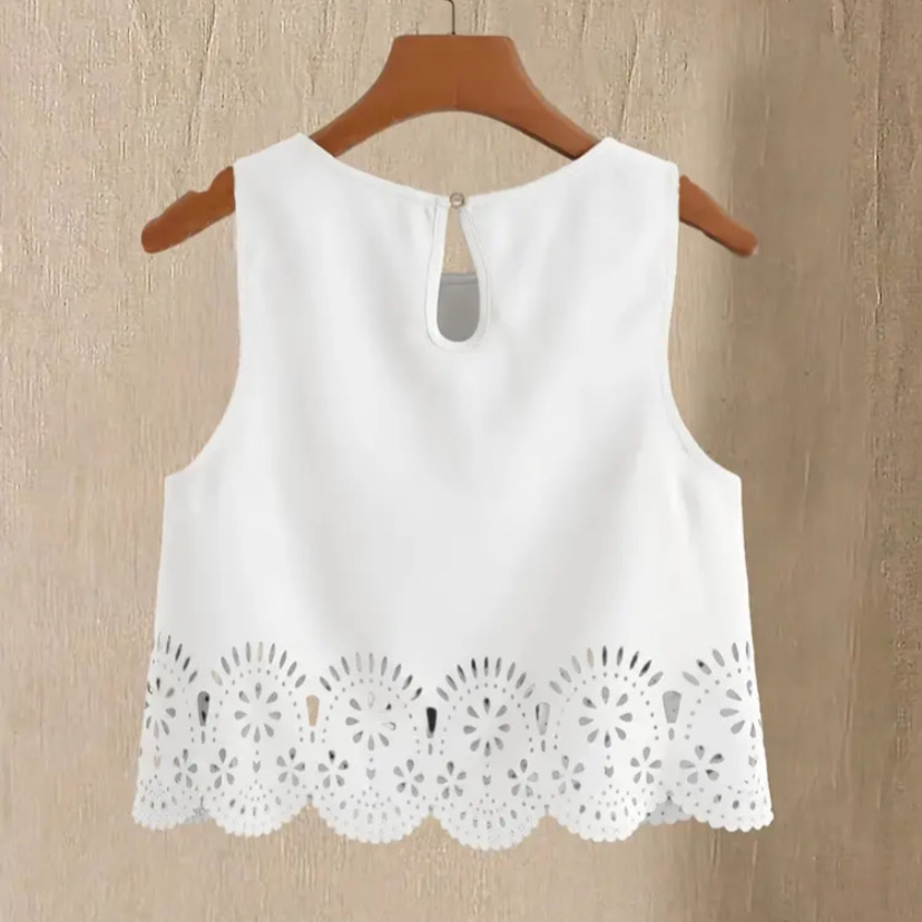 blusa calada blanco - Imagen 2